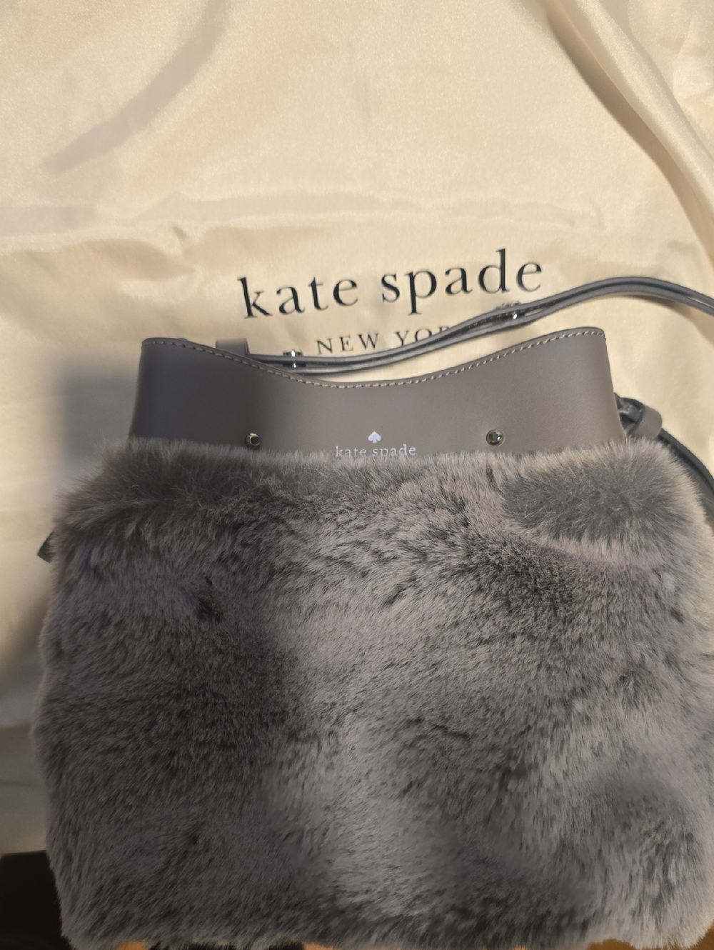 Kate Spade faux fur new without tags